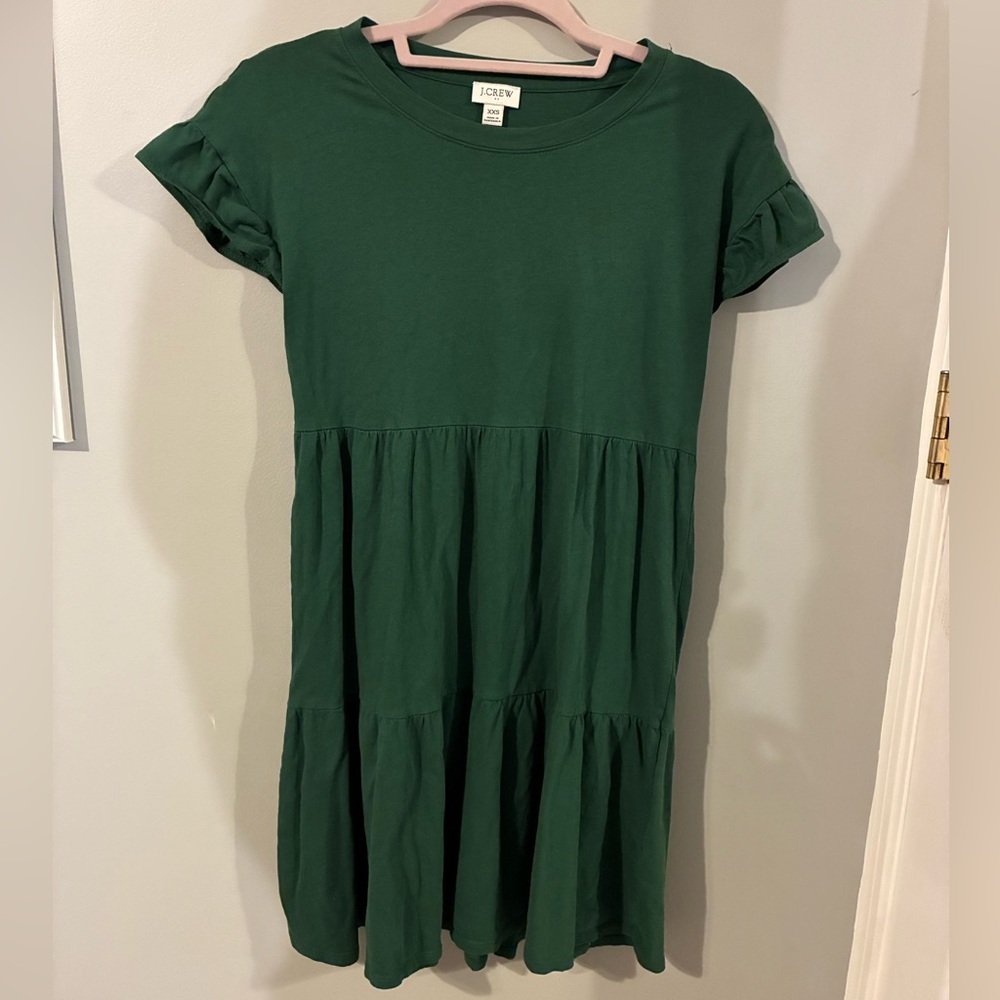 J. Crew Forest Green Casual Dress